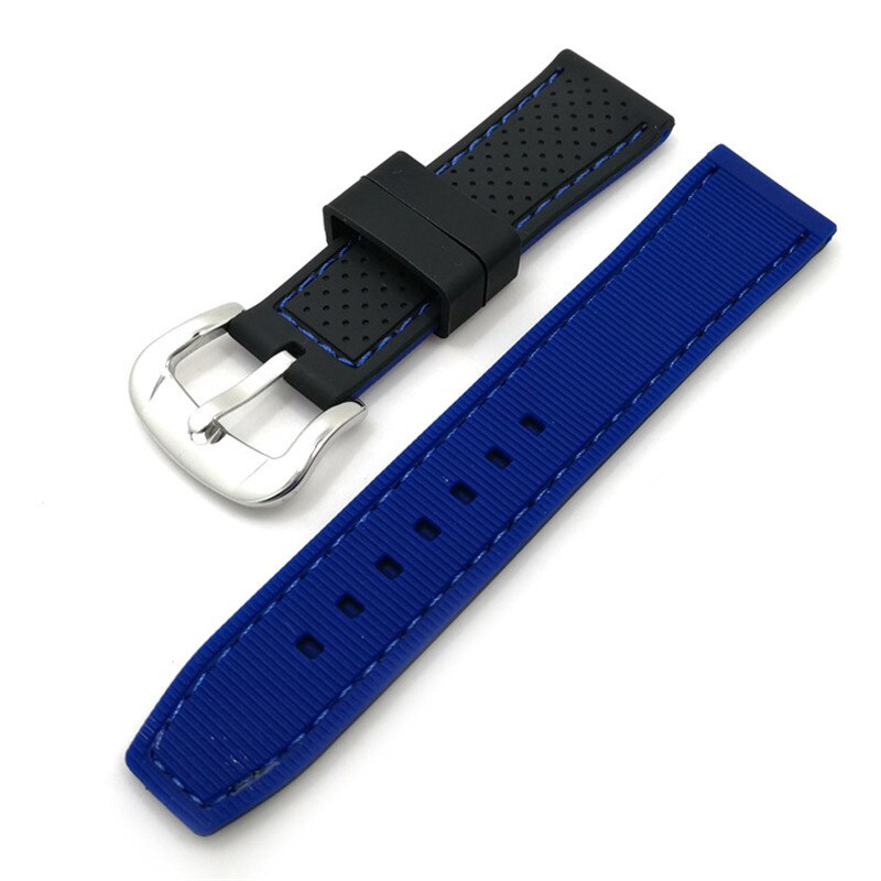 Genérico pulseira de silicone borracha pulseiras de relógio 20mm 22mm 24mm à prova dwaterproof água pulseira cinto acessórios
