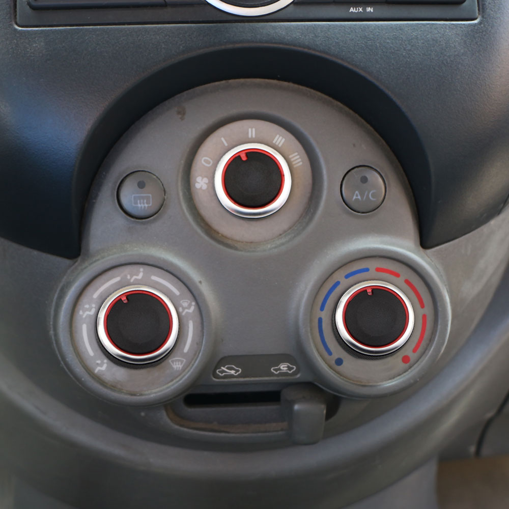 Carmilla 3 stks/set Auto styling Airconditioning warmte schakelaar AC Knop auto accessoires voor Nissan Sunny Maart