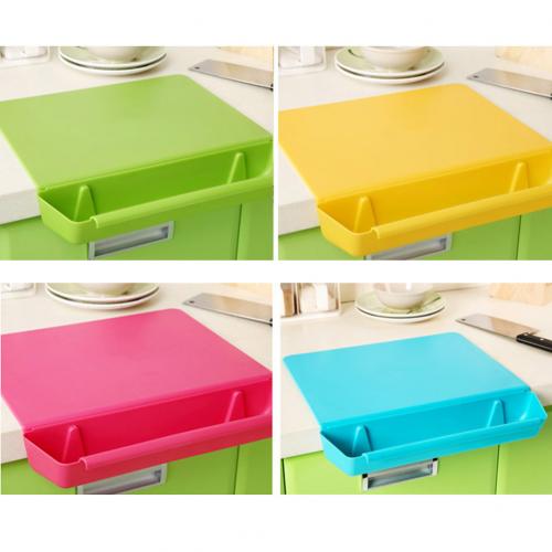 2 in1 Chopping Board Frosted Kitchen Cutting Board with Slot Cutting Vegetable Meat Tools Kitchen Stuff Accessories: Default Title