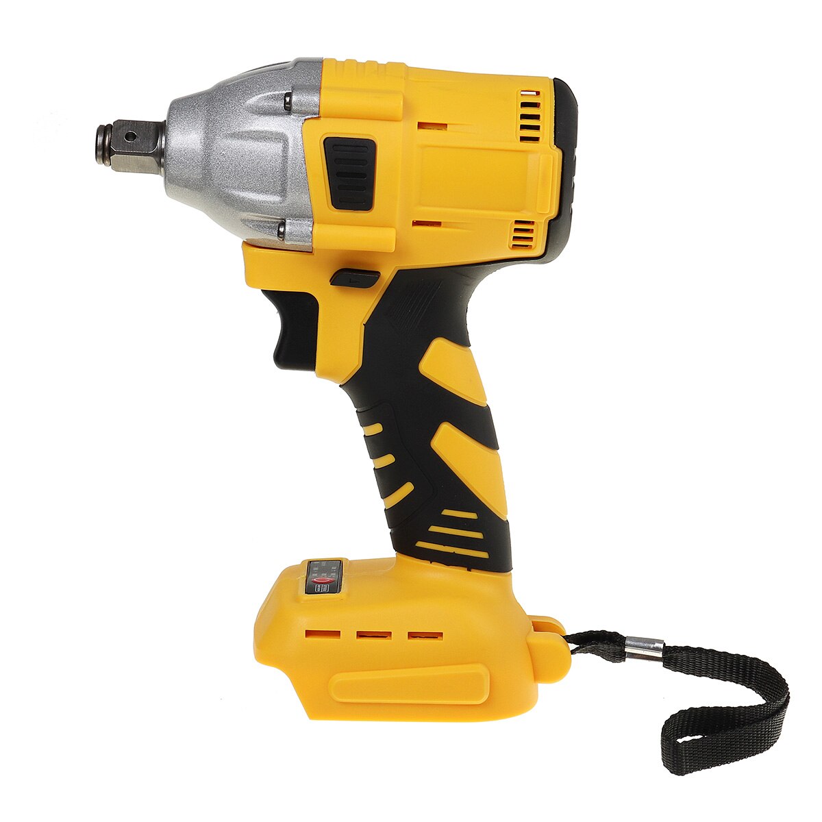 18V 520N.m Cordless Electric Impact Wrench Motor 1/2" Square Brushless Rechargeable Wrench LED Light For Makita Battery