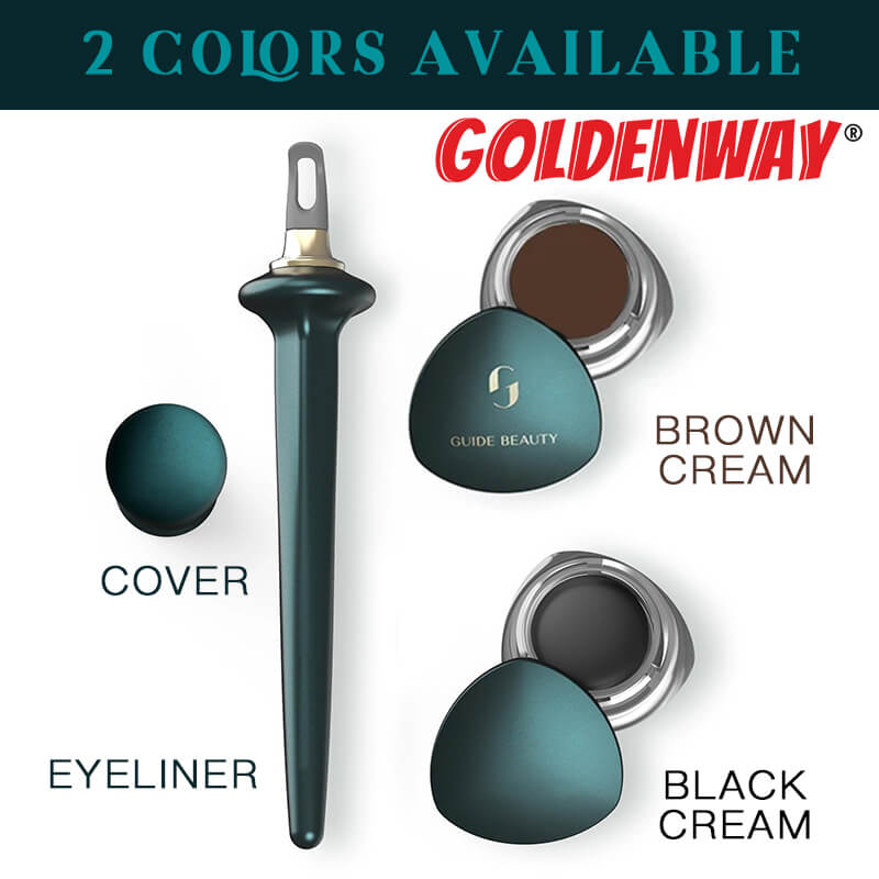 1 Set Eyeliner Guide Gereedschap Herbruikbare Siliconen Eyeliner Borstel Geen-Skip Eyeliner Gel Eyeliner Voor Wankele Handen