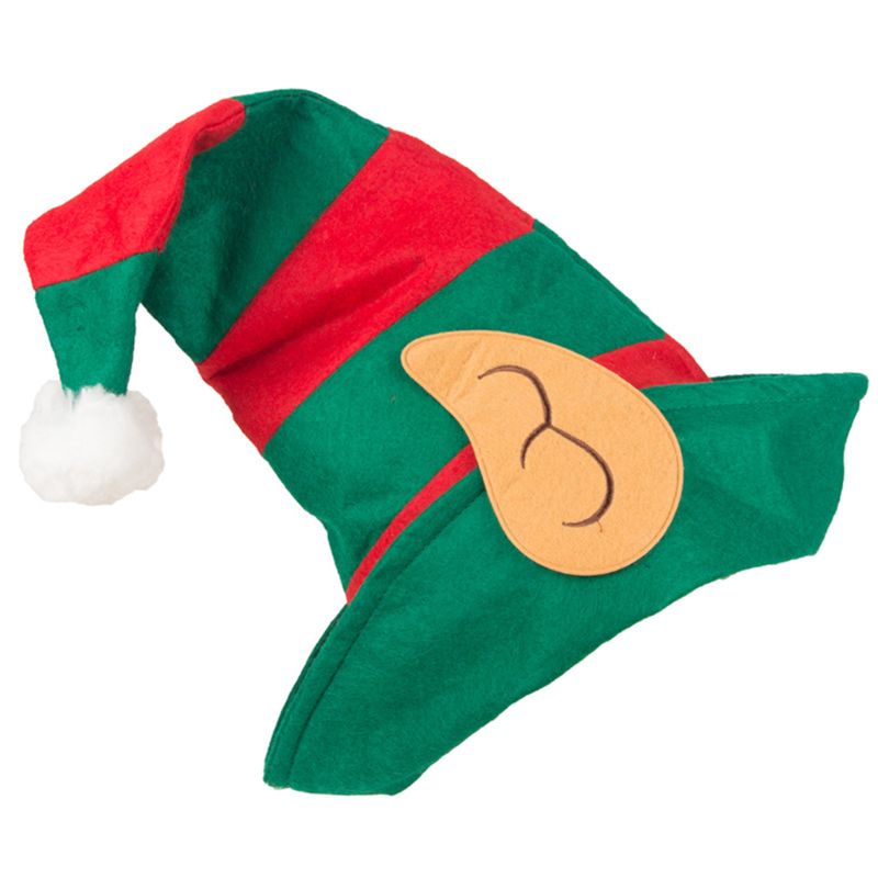 Adulte enfants noël fée elfe chapeau Non-tissé tissu doux casquette Cosplay Costume drôle fête Photo accessoires Q0KD
