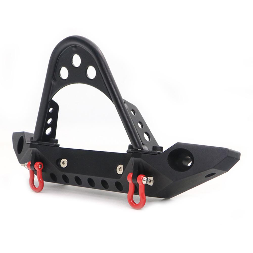 RC Car Front & Rear Bumper - Aluminum Bull Bar with Spare Tire Carrier for Axial SCX10 JEEP TRX-4