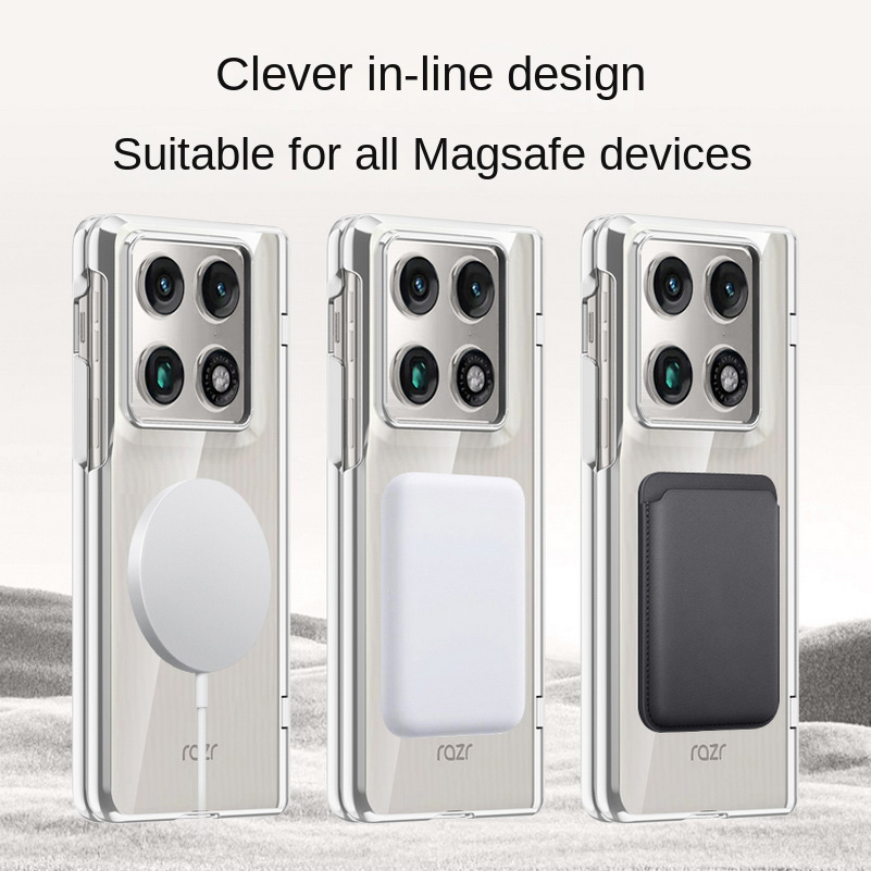 Con anello magnetico, protezione per schermo trasparente in vetro temperato, custodia per Motorola Razr Fold con coperchio posteriore a molla