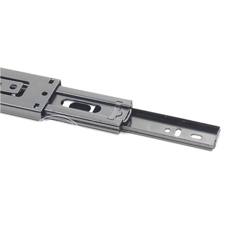 45mm Wide Drawer Slide Rail Super Smooth&amp;Quiet Extra-thick Three-section Soft Closing Ball Bearing Slide Rail for Hardware