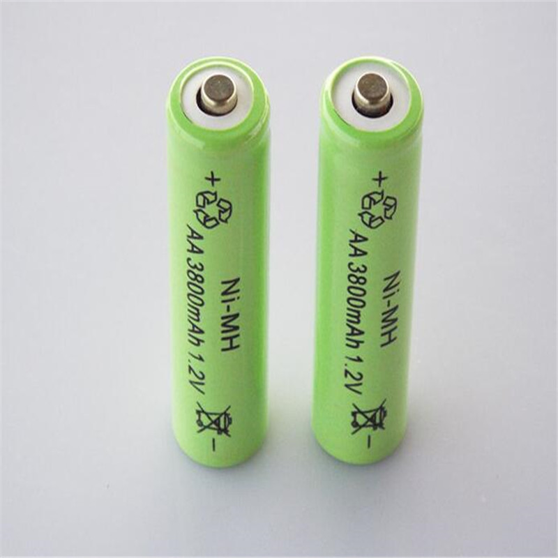 4 STUKS 3800 mAh Ni-Mh AA Batterij NI-MH 1.2 V Neutrale AA oplaadbare batterij batterijen