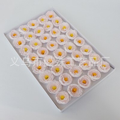 40Pcs Peony Eternal Flower Flower Head Soap Flower Petal Bouquet Making Wedding Favors Valentine's Day: Light Pink