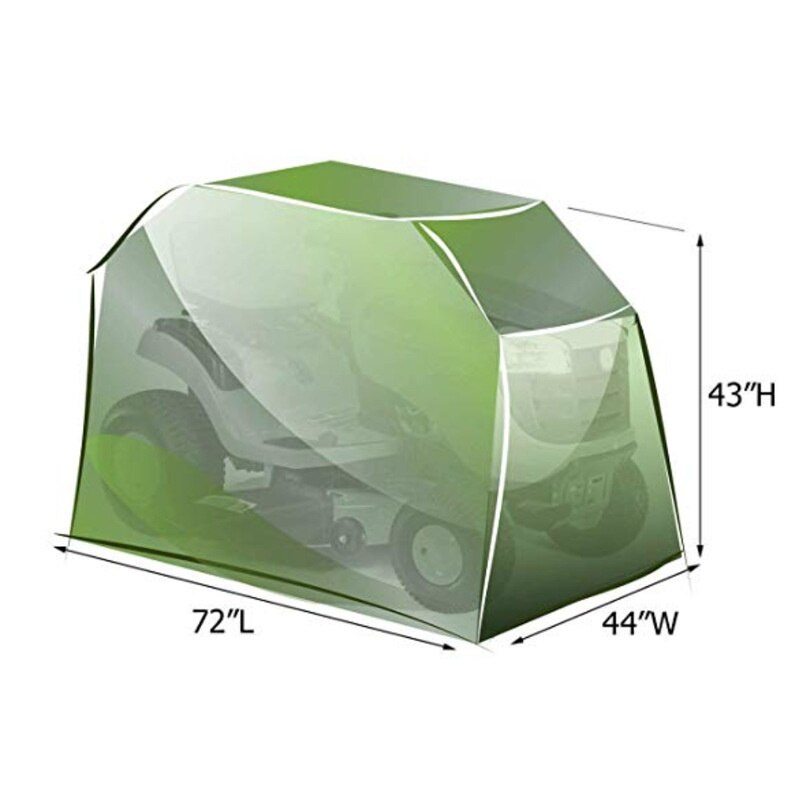 Garden Outdoor Drag Mower Cover Waterproof Protective Cover Storage Cover 210D Oxford Cloth