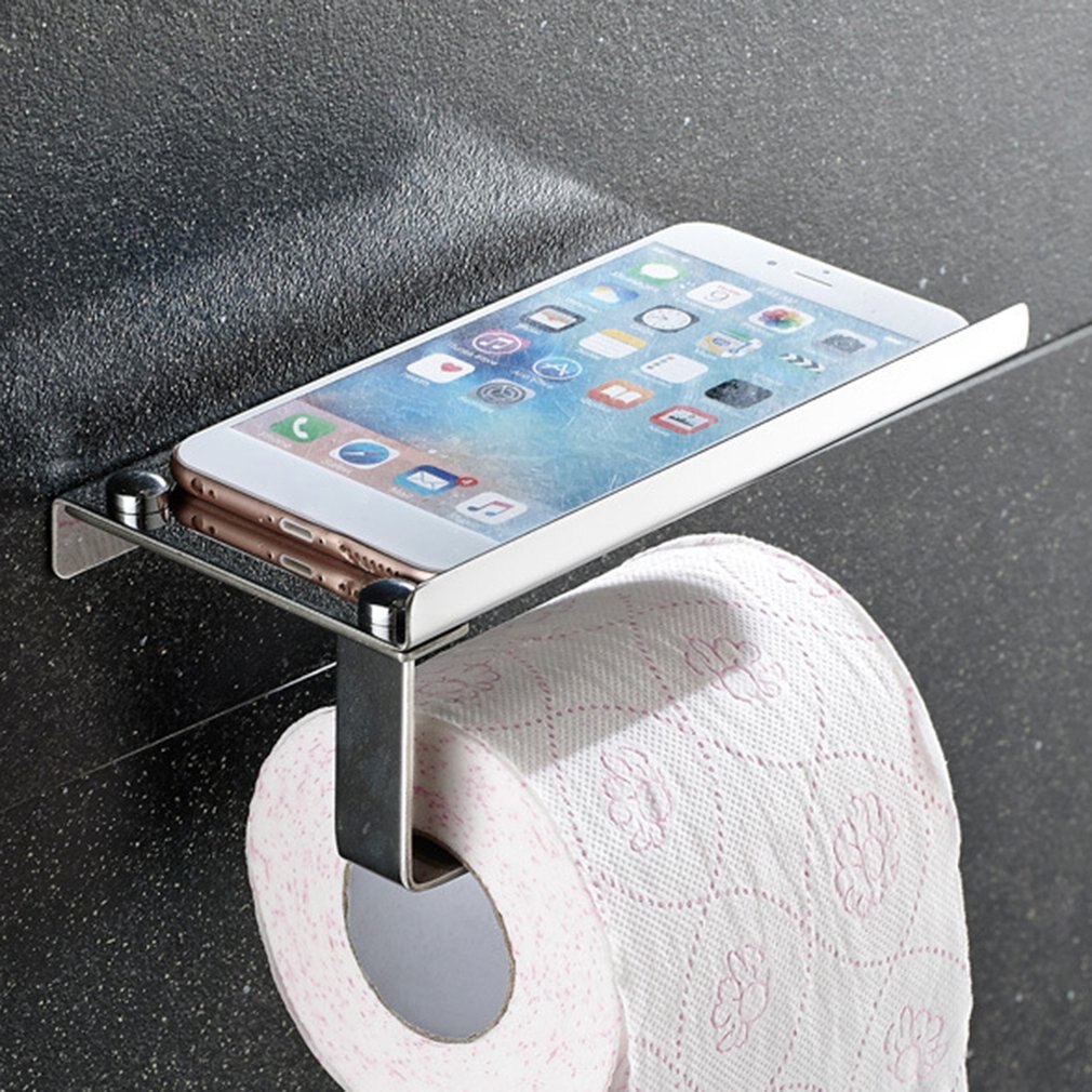 Opknoping Papier Rolhouder Keuken Handdoek Kast Deur Rack Duurzaam Roestvrij Staal Badkamer Toiletrolhouder