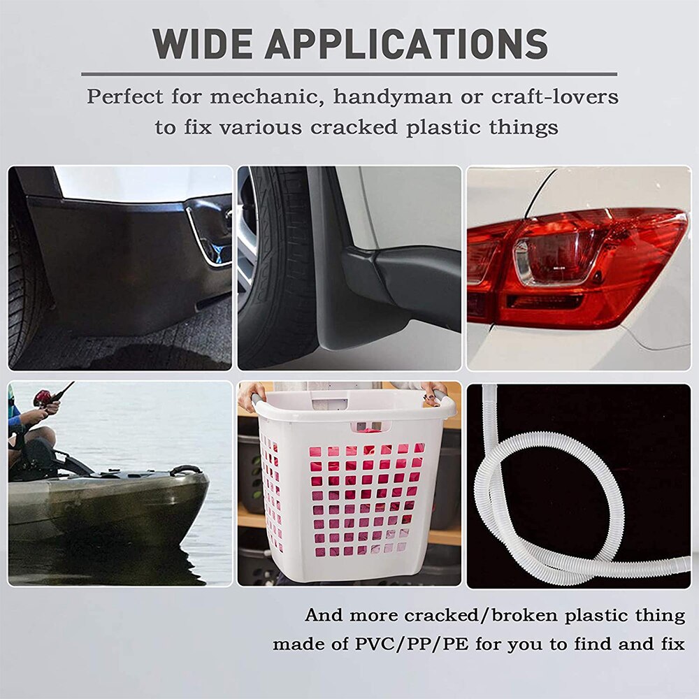 Baguettes de soudage en plastique ABS/PP/PVC/PE, longueur 100mm, 5x2mm, 200 pièces, accessoires de Machine à souder en plastique
