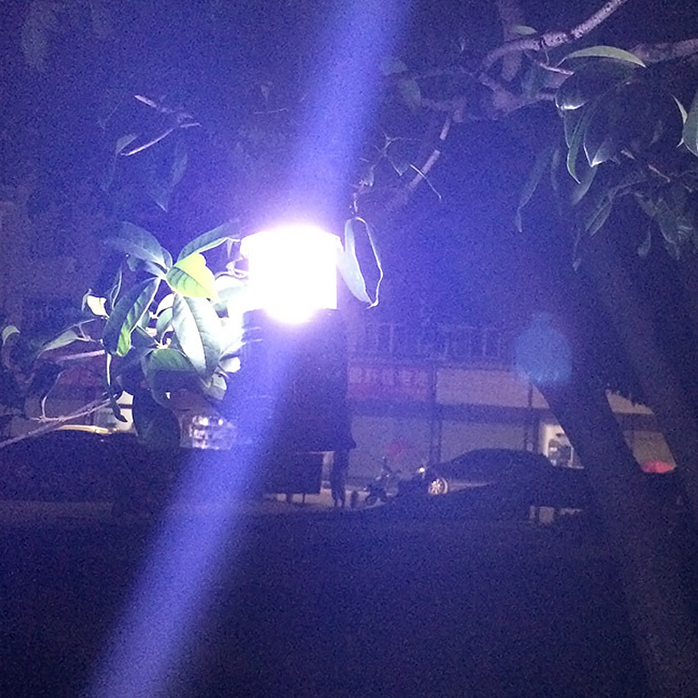 Lampa obozowa doprowadziło kemping światło ładowalna latarka USB możliwość przyciemniania reflektor światło robocze wodoodporna latarka awaryjna