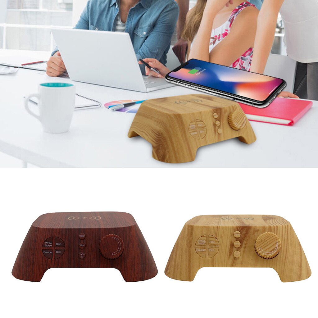 Sound Machine & Night Light, Rechargeable White Noise Machine with Soothing Sounds for Sleeping Memory Feature