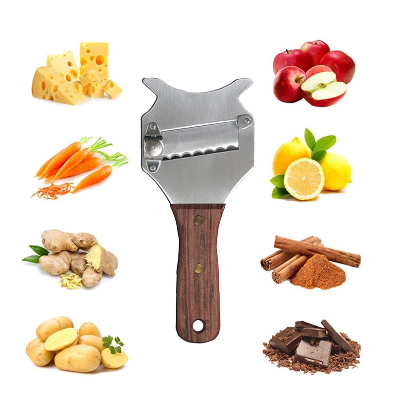 Chocolate Shaver Stainless Steel Sharp Truffle Cheese Slicer Chocolate Shaver Wavy Blade Dessert Kitchen Cheese Butter Cutter