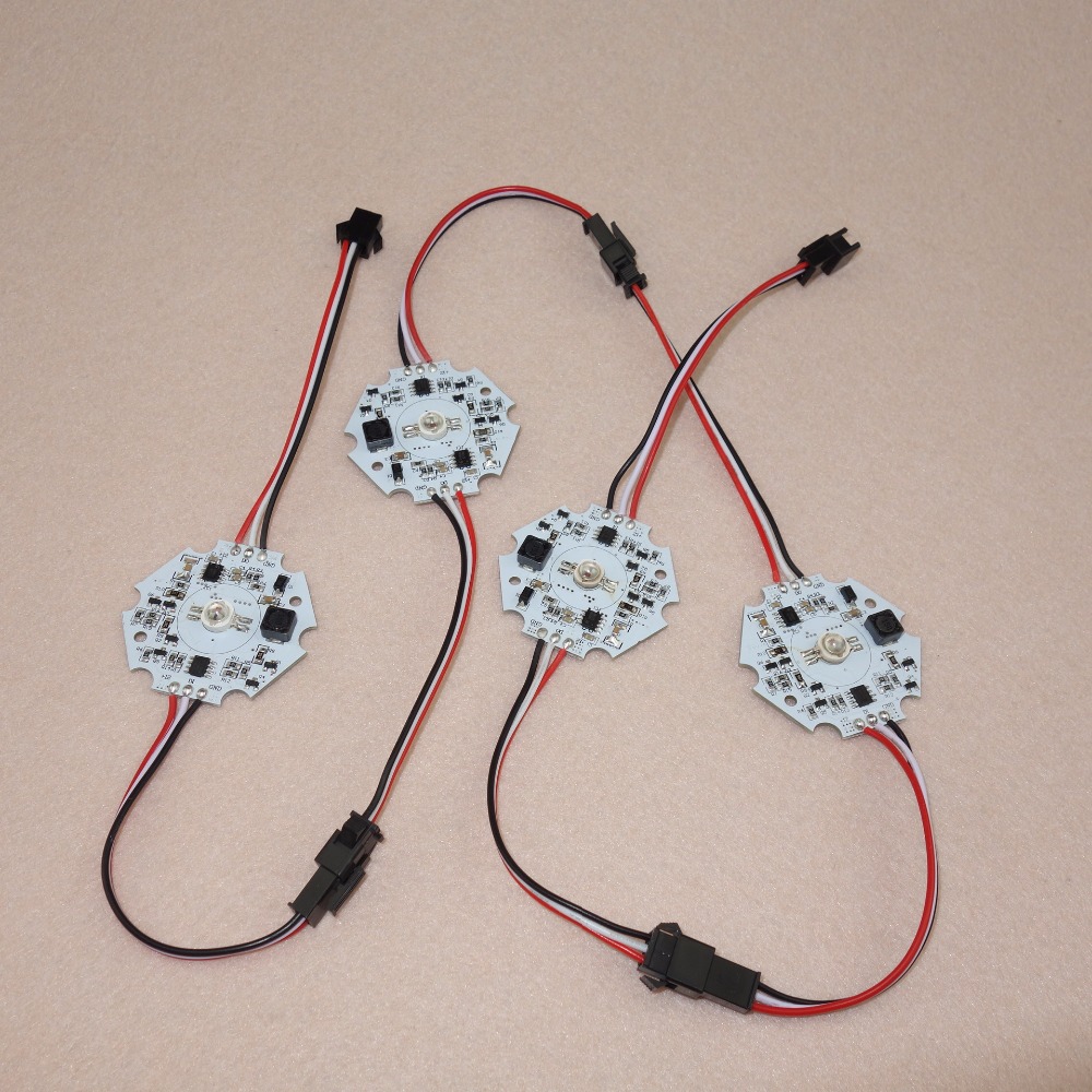 3W/9W hoch Energie WS2811 gesteuert LED Pixel modul; DC12-24V eingang; RGB die Anschrift voll farbe