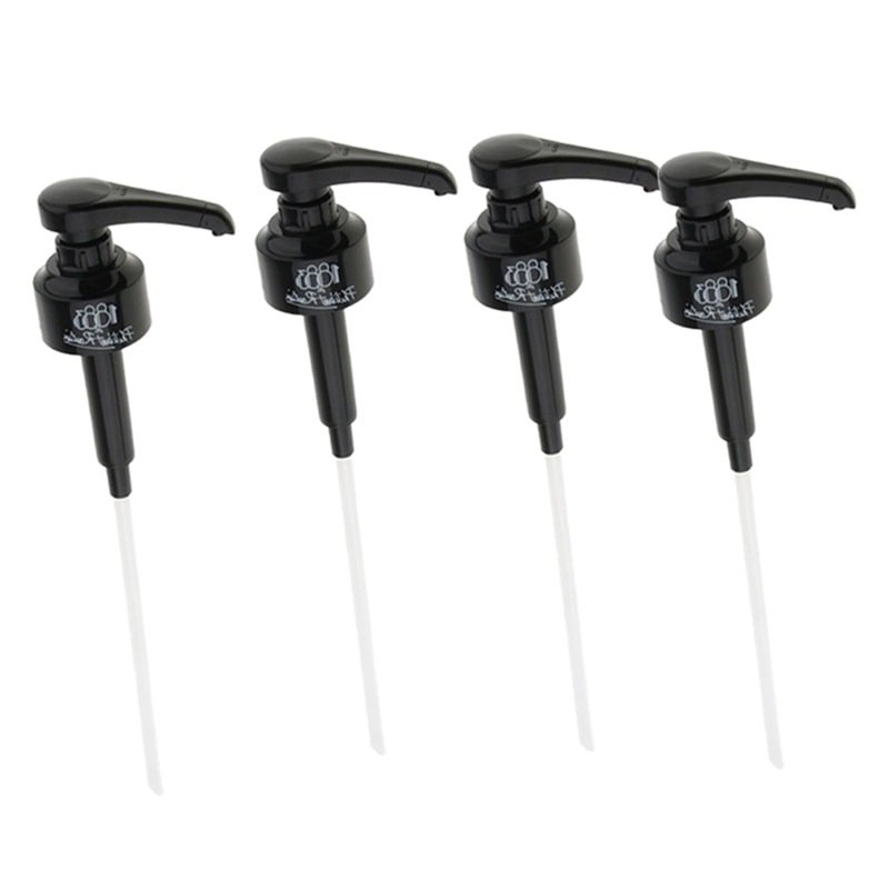 Hthl -4 stk kaffe 1 liter dispenser sirup pumpe svart væskedispenser til monin sirup 10ml juice flaske dispenser pumpe: misligholde tittel