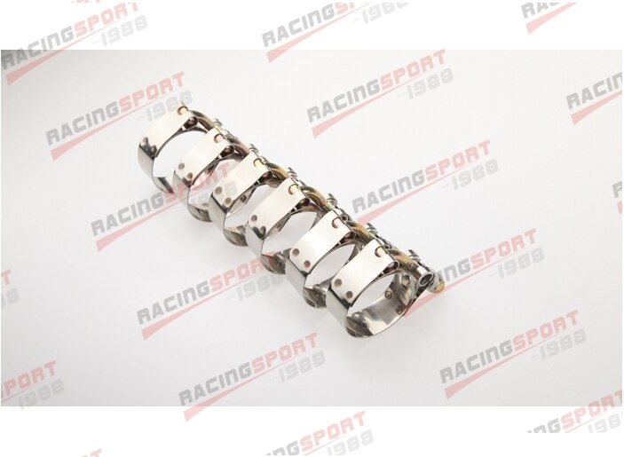 6 STKS 3 "inch 79/87mm Turbo Pijp Slang Koppeling T-bout Klem klemmen Rvs