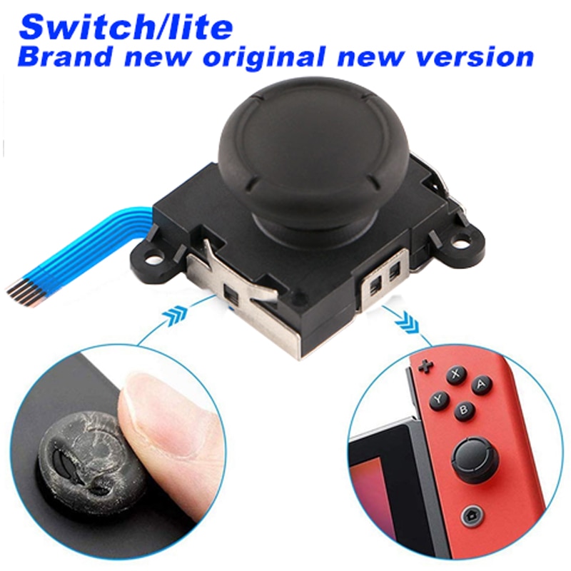 3D Analog Joycon Joystick Thumb Sticks Sensor Replacements Accessories For Nintend Switch Joy Con Controller Housing w/ Tool Kit