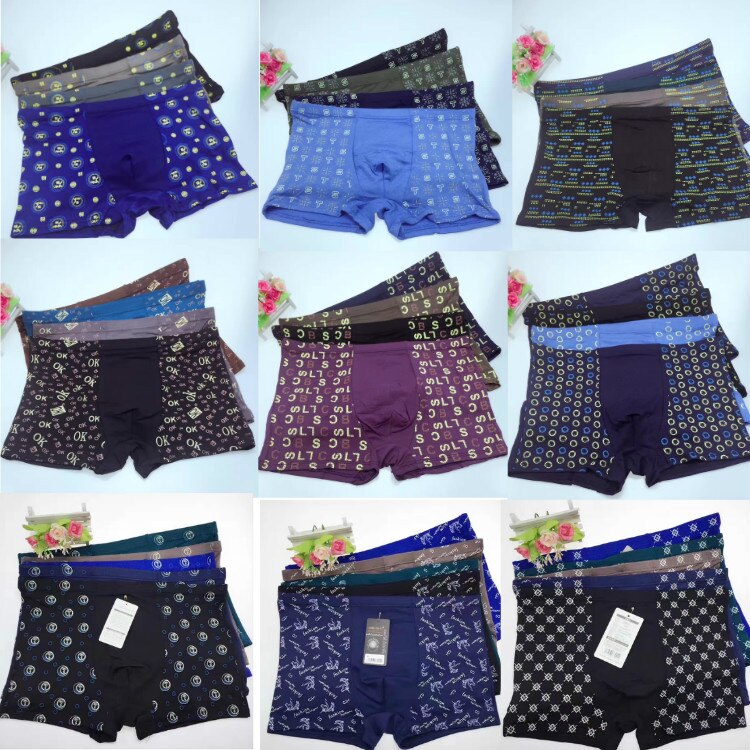 3PCS 2XL/3XL/4XL/5XL/6XL/7XL Big and Tall Mens Underwear Shorts Material Wearing Comfortable Short Homme under pants