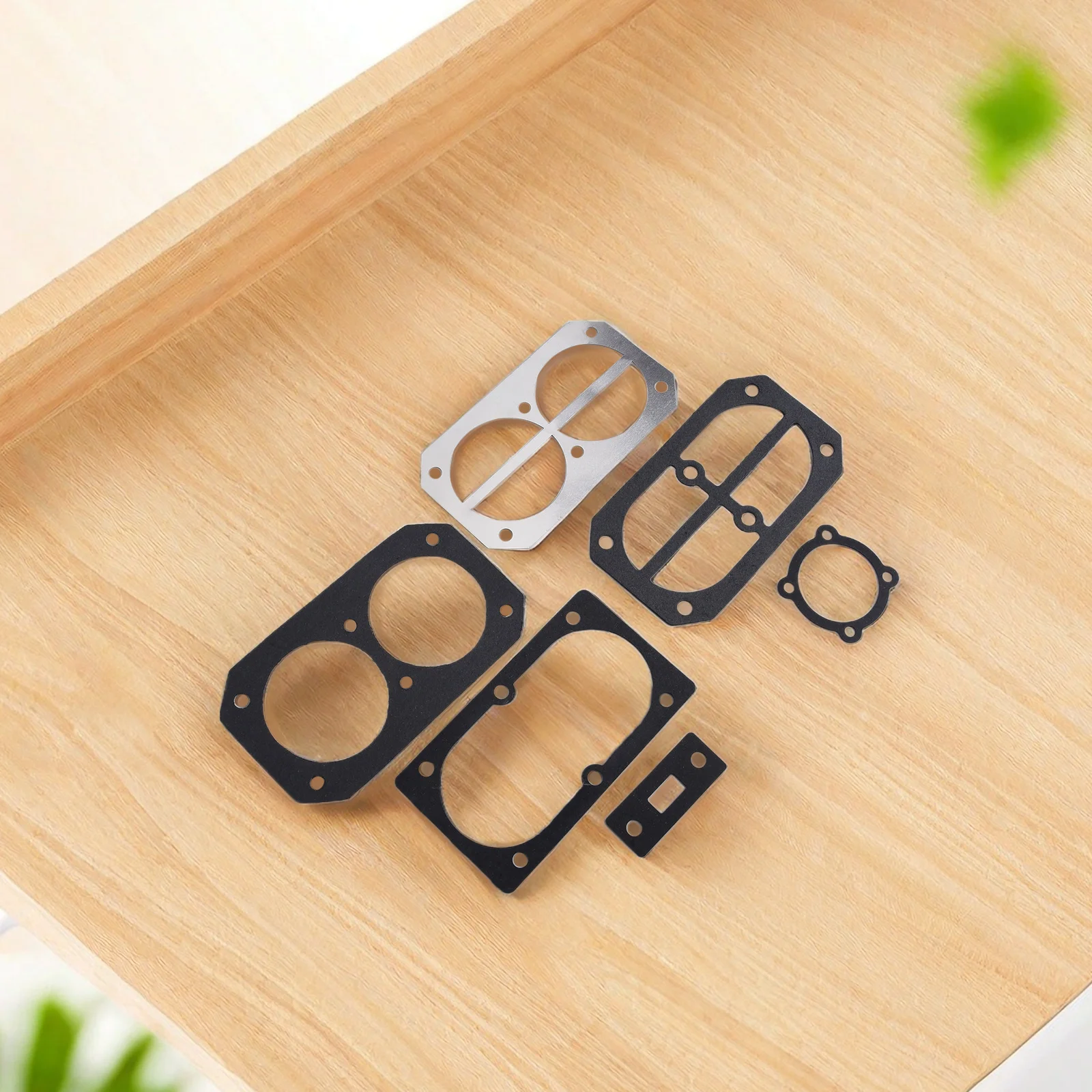 6pcs/set Air Compressor Cylinder Head Base Valve Plate Gaskets Washers For 2070 Type Air Compressor Pneumatic Parts