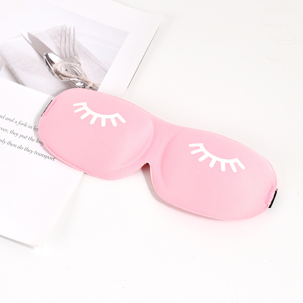 Máscara para dormir 3d, belleza, pestañas, máscara para dormir, sombra de ojos, ayuda para dormir, viajes al aire libre, hogar, descanso de ojos, relajación, cubierta ocular, cuidado de la salud: Naranja