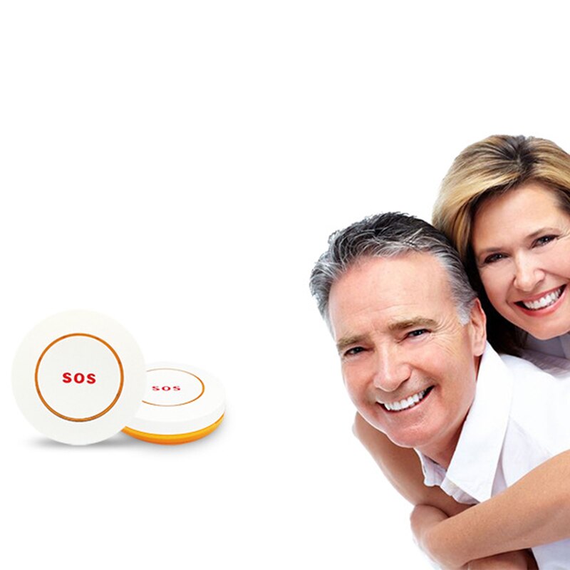 MOOL 2Pcs Wireless SOS Button Emergency Button for Help Gsm Alarm System SOS Button for Emergency