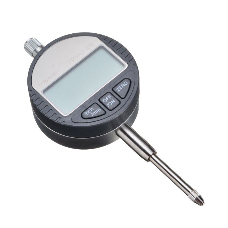 Digital mätklocka indikator 0.01mm/0.005 " display 1.5v elektroniskt mätverktyg 0-12.7mm/0.5 " 0-25.4mm/1 "