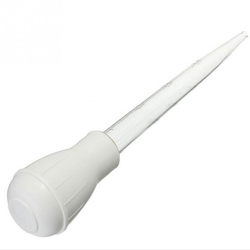 Bbq Druipen Pijp Drip Buis Afneembare Pomp Hoofd Koken Kruiden Gebruiksvoorwerpen Keuken Gereedschap: White