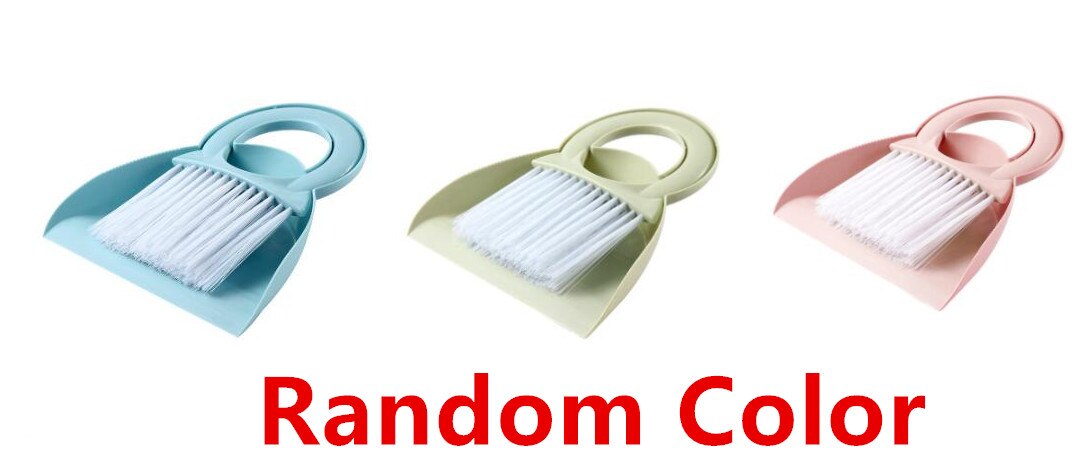 1 Set Mini cepillo limpieza pequeño escoba recogedor conjunto escritorio barredora basura polvo limpiador limpieza pala hogar Herramientas de limpieza: G