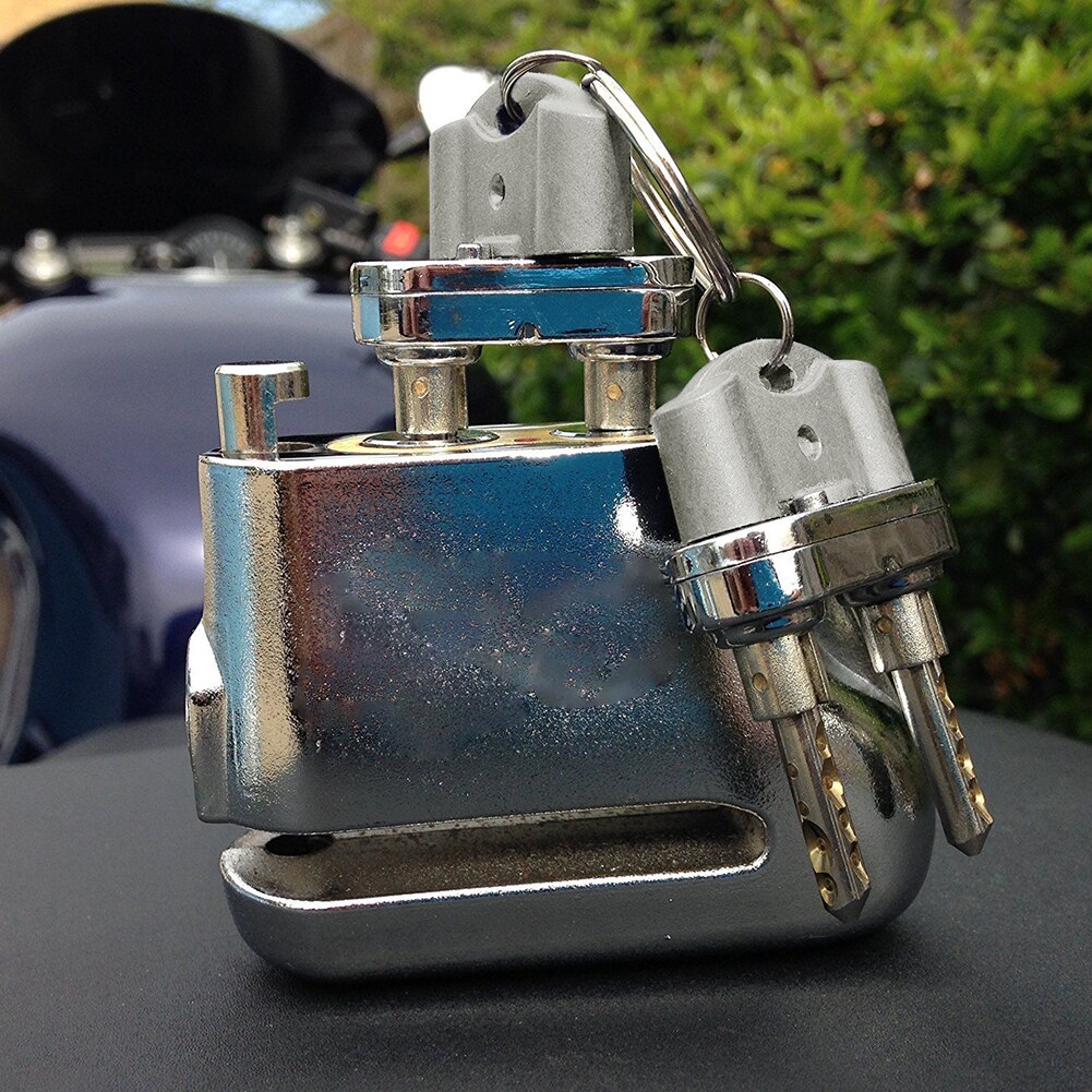 Motorrad Roller Vorhängeschloss Disc Bremse Sperren Praktische Robust Langlebig Schützen Dual Core Motorrad Schlüssel Anti Theft Feste Sicherheit