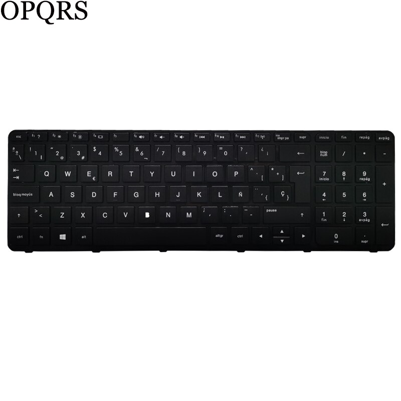 Spanish Laptop keyboard for HP For HP 15-F018DX 15-F019DX 15-F023WM 15-F024WM 15-F033WM Black SP Keyboard With Frame