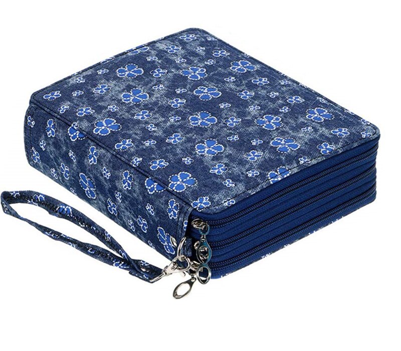 Stort 120 hullers skolepenalhus til pige straffetaske sød kawaii penalhus stor kapacitet patronæske opbevaring brevpapirsæt: Stil 03