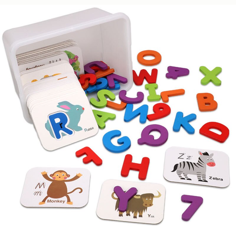 Baby tidlig uddannelse puslespil digitalt alfabet undervisningsstøtte parring puslespil forældre-barn spil børn kognitive læremidler