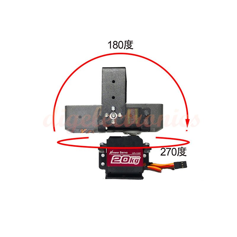 Controllabile Elettrico Rotante Pan Robot Servo High Torque Digitale Impermeabile Macchina di Governo KS-3620 per Robot Smart Auto Fai da Te