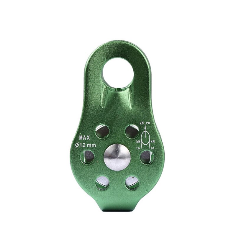 Fixed Climbing Cross Small Trolley Pulley Transportation Climbing Mountaineering A0KA: Green