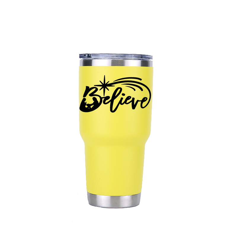 Kiitospäivä 30 oz juomalasia matka auto oluttuppi vesipullo tyhjiöpullot eristetty ruostumattomasta teräksestä termos kahvimukit: 30oz keltainen