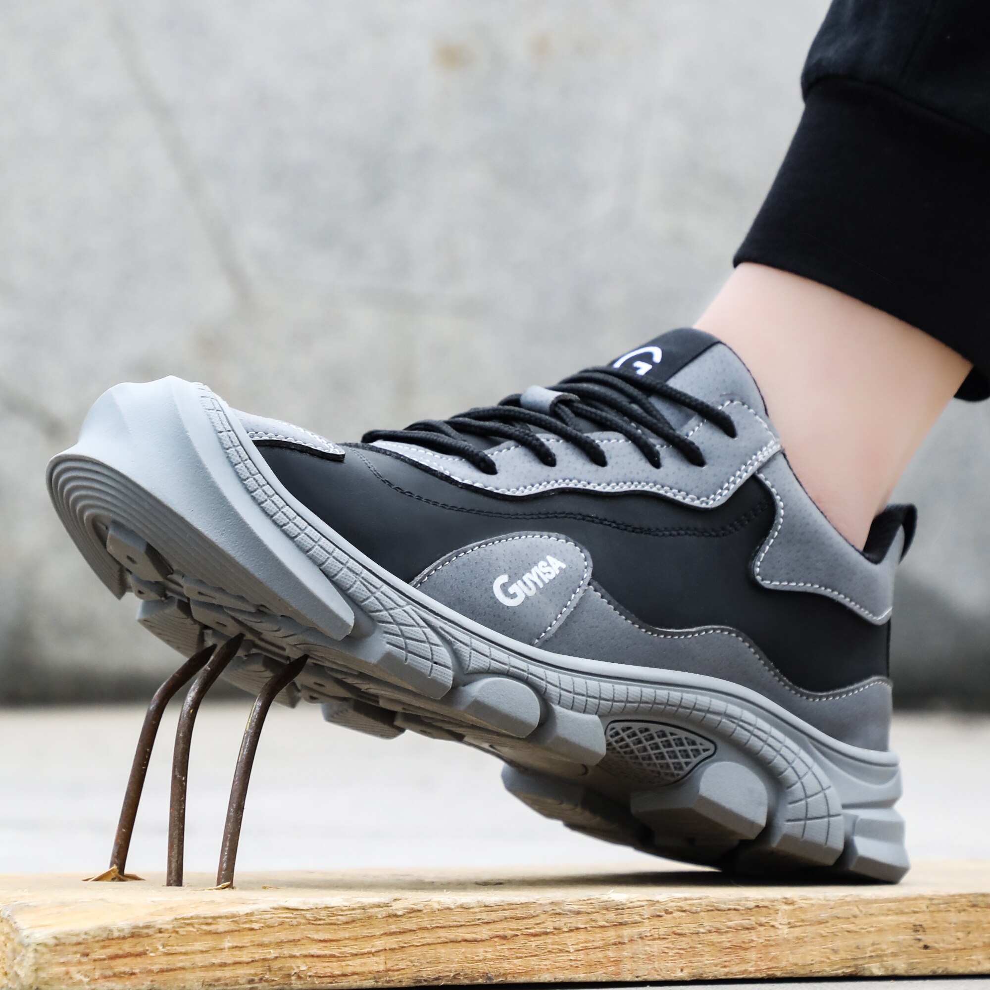 Veiligheid Schoen Lichtgewicht Constructie Industriële Voor Mannen Punctie Proof Comfortabele Anti-Smashing Sefety Werkschoenen Anti-Statische