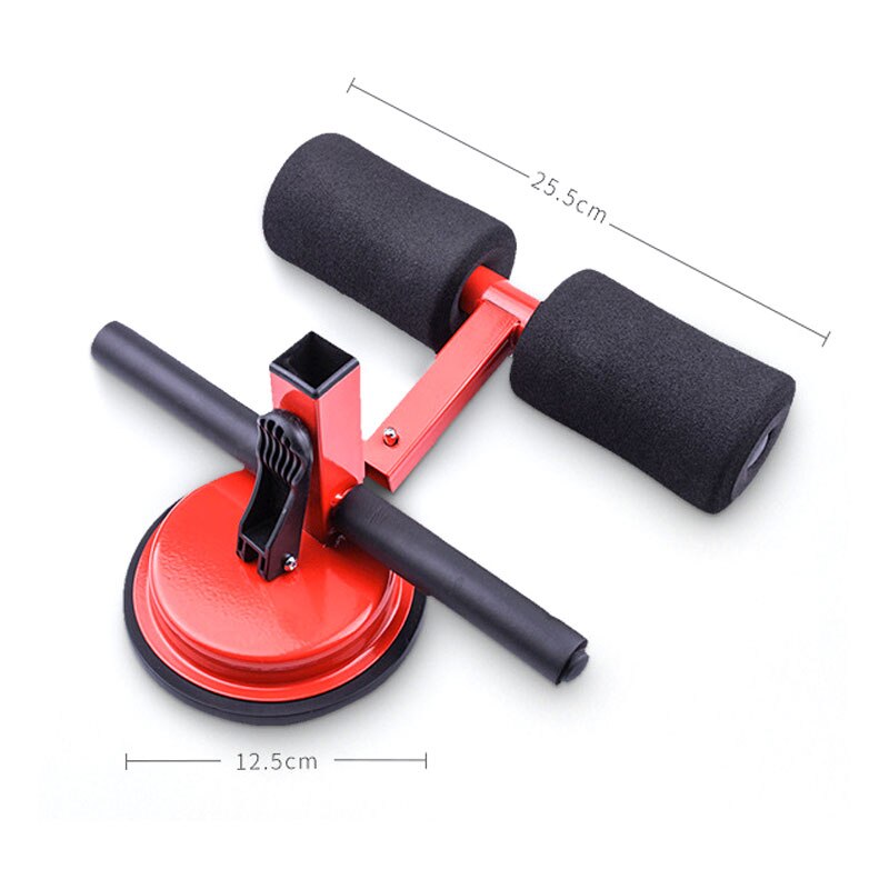 ABS Trainer Sit Up Bar Self-Suction Fitness Equipment Abdominal Strength Trainer Floor Aid Stand Padded Home Gym Weightloss