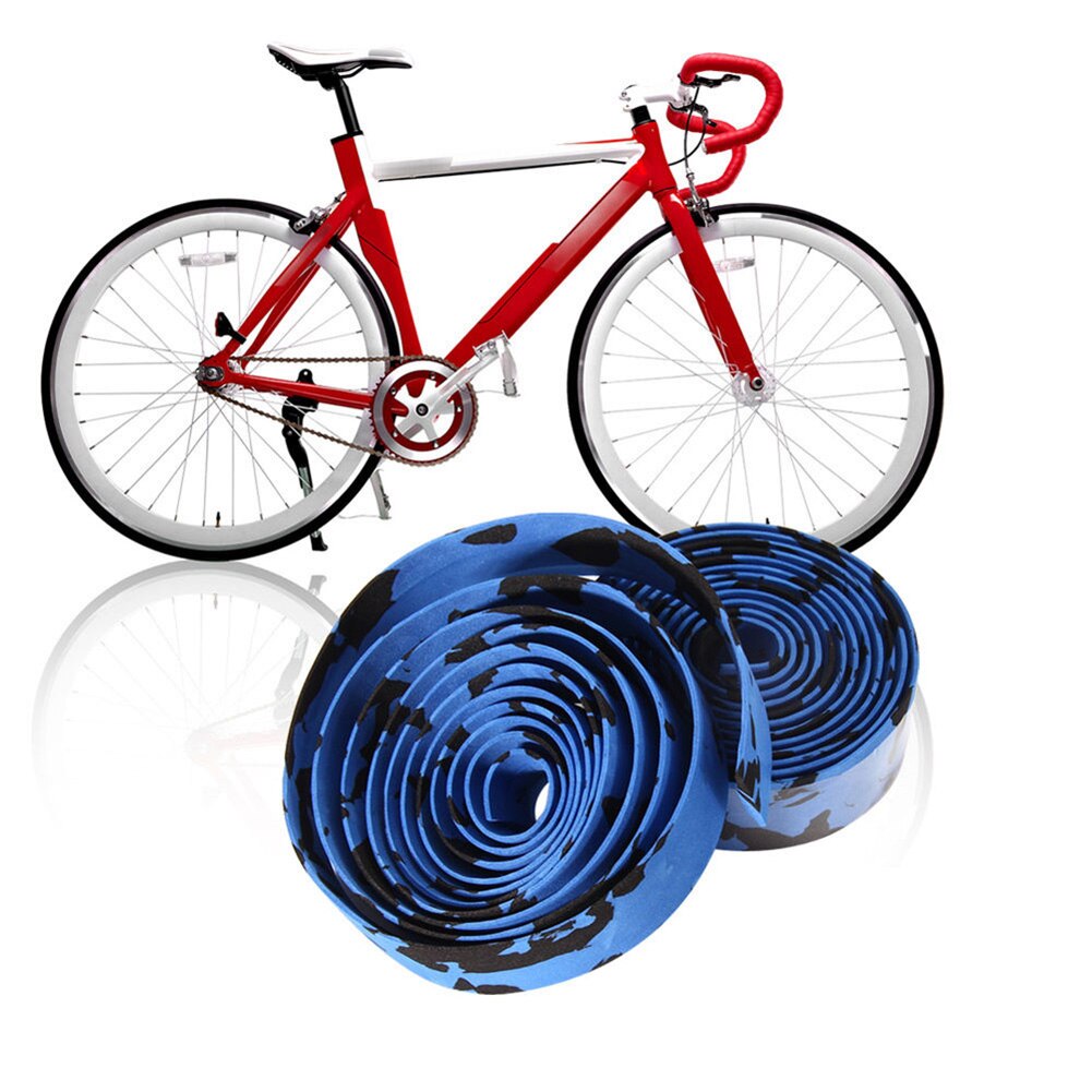 Cinta de manillar de camuflaje para Ciclismo, cinturón con asa para Ciclismo, corcho antideslizante, accesorios para Ciclismo, 2 uds.