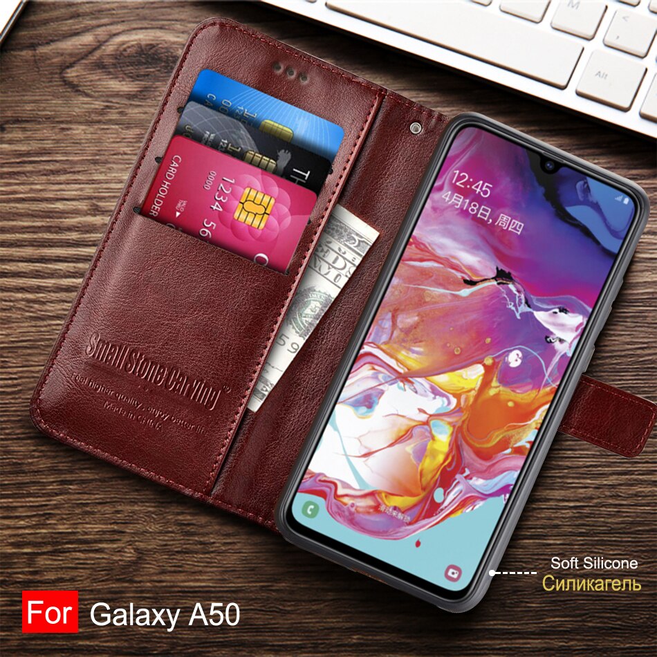 Für Samsung Galaxy A50 Fall Leder Flip Fall Für Coque Samsung A50 Telefon Fall Galaxy A50 EINE 50 A505F Funda magnetische Brieftasche Abdeckung