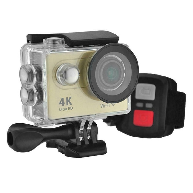 H9r wifi kamera 1080p ultra 4k sport action vandtæt rejsevideokamera guld