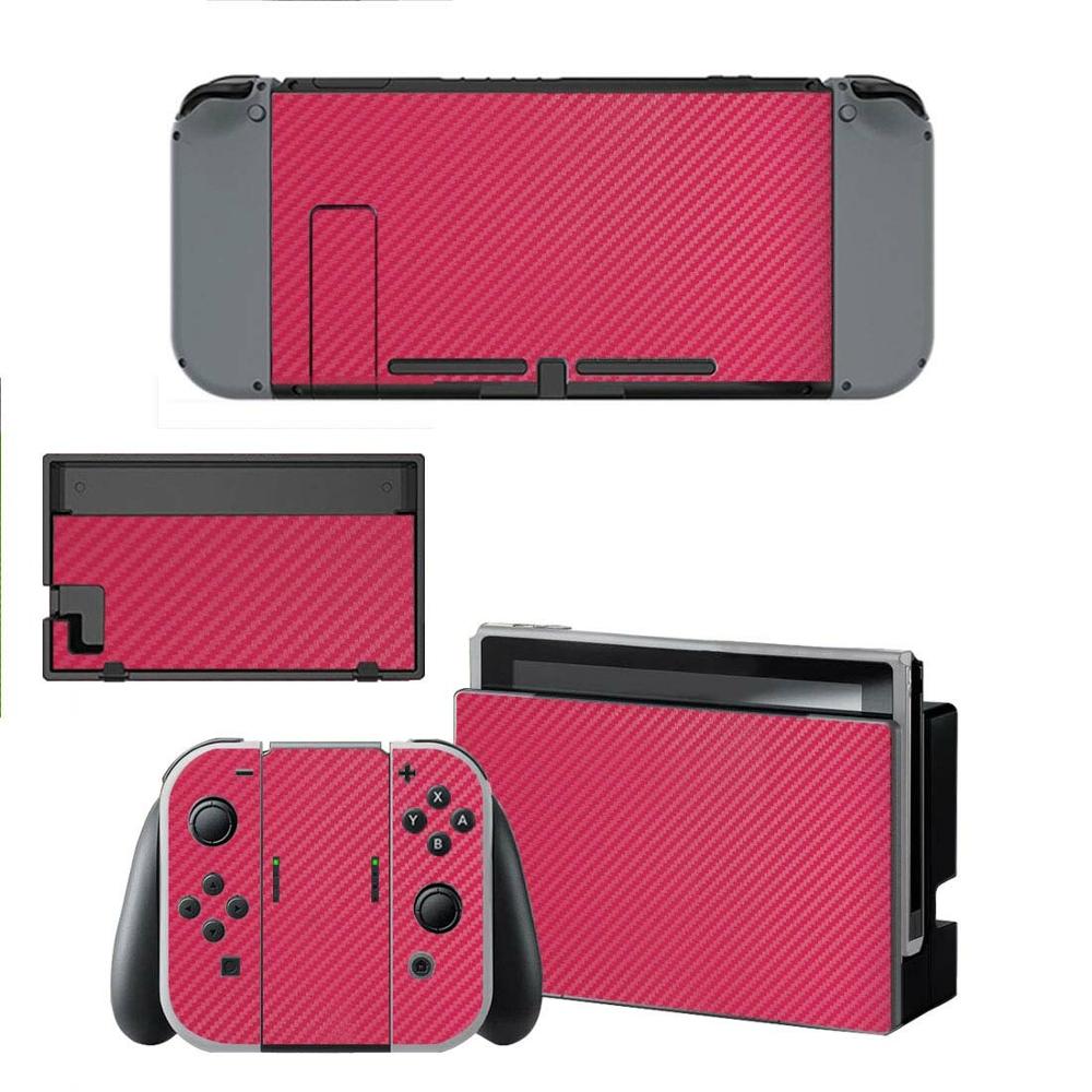 Calcomanías de piel de vinilo para interruptor Nintend, conjunto completo de pegatinas de envoltura protectora placa frontal para consola Nintendo Switch Con y muelle: YSNS0009