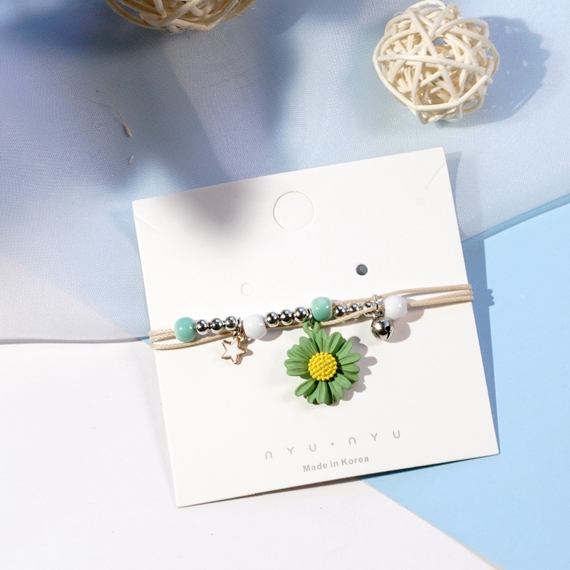 FIMAODZ Süße Blume Gänseblümchen Armbinde Perlen Getrocknete Blumen Löwenzahn Blüte Bunte Charme Armbänder für Frauen Mädchen: 6