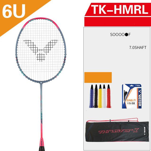 Original Super Light 5U 6U Victor TK-HMR TK-HMRL Badminton Racquet sword Badminton Racket 100% carbon With Free Grip: TK-HMRL