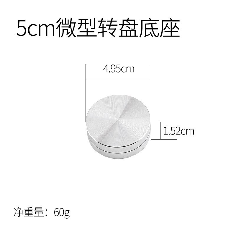 Średnica: 30/35/38/50/60mm mini łożysko obrotnicy ze stopu aluminium podstawa wyświetlacz rzemiosło patera obrotowa: 50mm