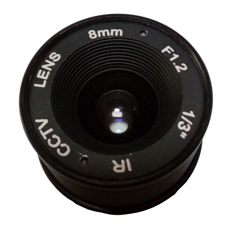 JIENUO-lente CCTV Cammera de 8mm CS para cámara de seguridad HD F1.2, formato de imagen 1/3, cámara de vigilancia HD, lente de 8mm