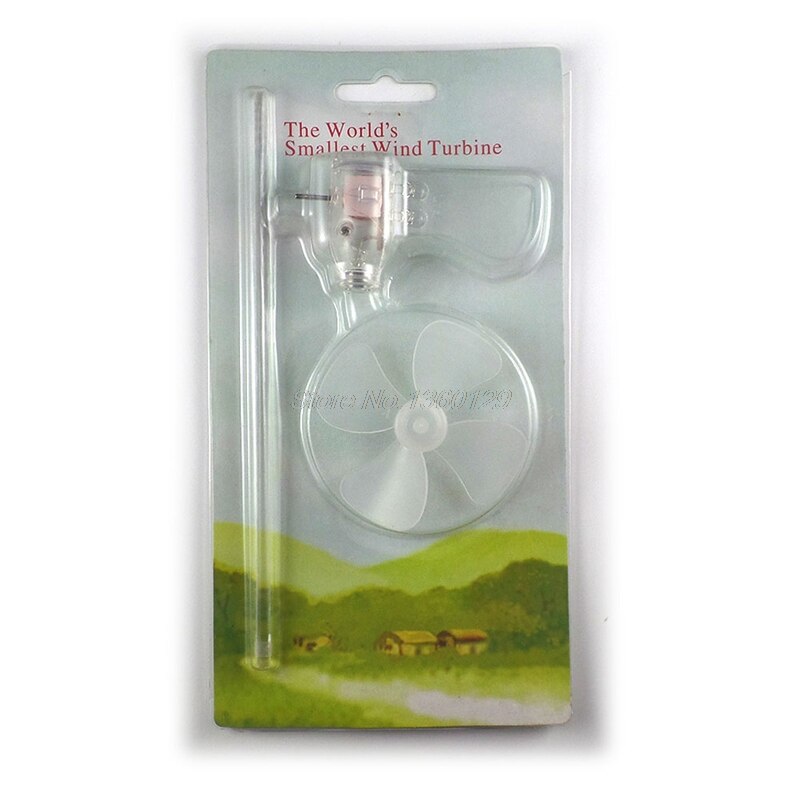 Vindgenerator-turbin-ledet undervisningsværktøj prøve model mindste mini 360 grader juni 07