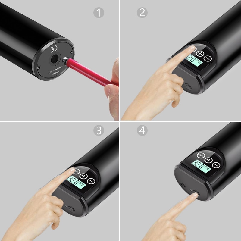 Oplaadbare luchtpomp 12v 150 psi mini elektrische bandenpomp draagbare compressor digitale bandenpomp voor auto- en fietsbanden ballen