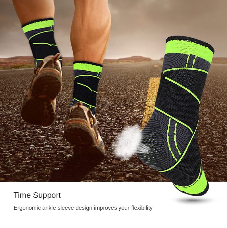 Protección del tobillo deportivo con Velcro, equipo de protección transpirable, para bádminton, fútbol, baloncesto, senderismo
