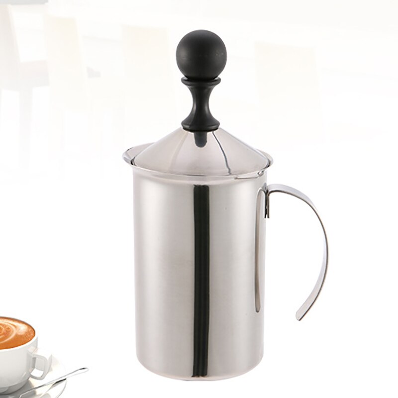 Manual Milk Frother Stainless Steel Cappuccino Milk Creamer Milk Foam Mesh Coffee Foamer Creamer Kitchen Applicance