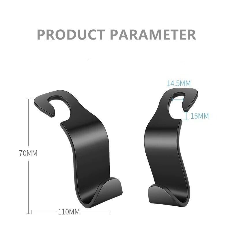 2x Car Seat Hook Hanger for Volvo Xc60 S60 S40 S80 V40 V60 V70 V5 0850 C30 XC90 S90 V90 Xc70 S70 Xc40 Fh Accessories